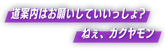 道案内はお願いしていいっしょ？ねぇ、カグヤモン